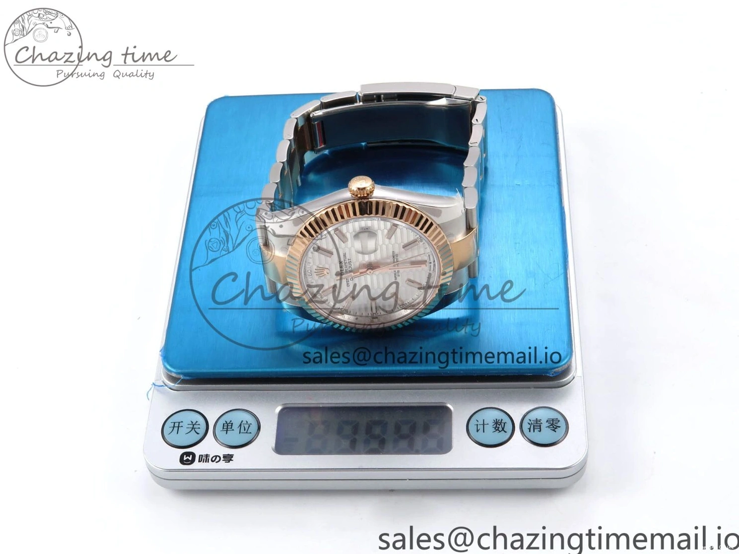 1231 DateJust 41 126331 ARF 1:1 Best Edition 904L Steel Silver Textured Dial on SS RG Oyster Bracelet SH3235（Gain Weight） TechFriendly 1097